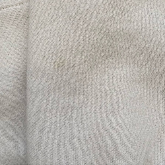 BRANDY MELVILLE Cropped Zip Up Hoodie White One Size Full Zip - Picture 8 of 9